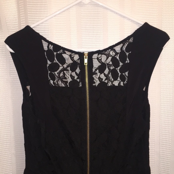 LBD Urban Outfitters Lace and Zipper Black Dress - Picture 5 of 7